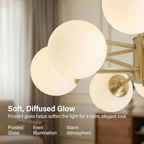 Sputnik Pendant Chandelier - Dimmable
