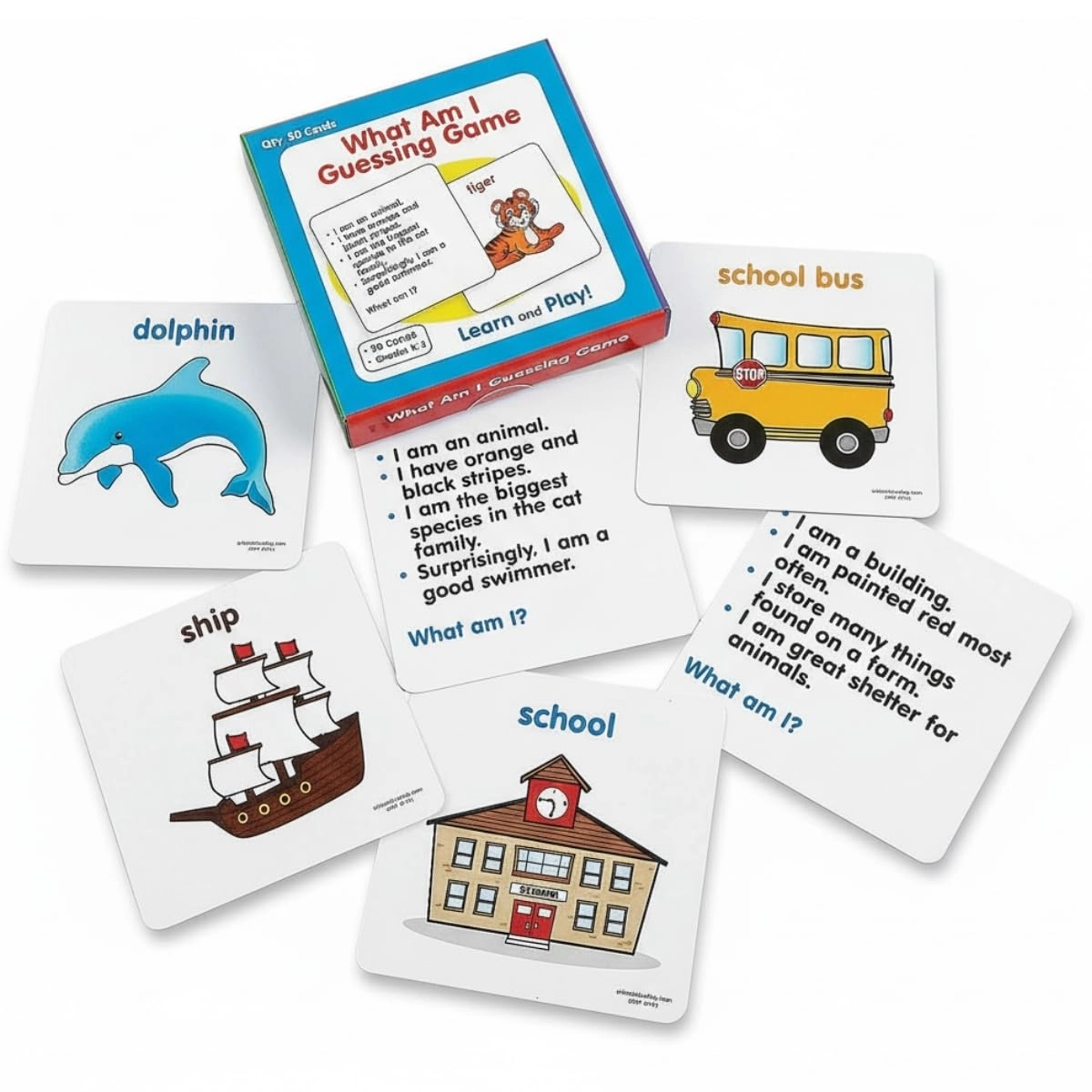 Fun Express What Am I? Guessing Card Game - English 3 years and up 50 piece(s)