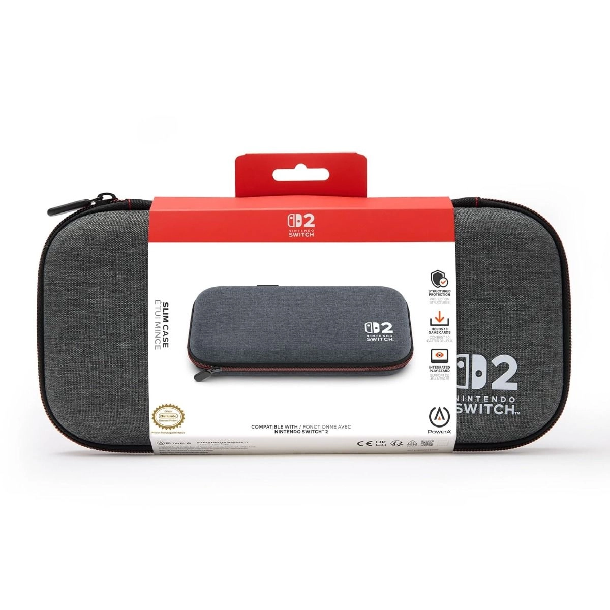 Slim Case for Nintendo Switch 2 - 10 Game Cards Play Stand