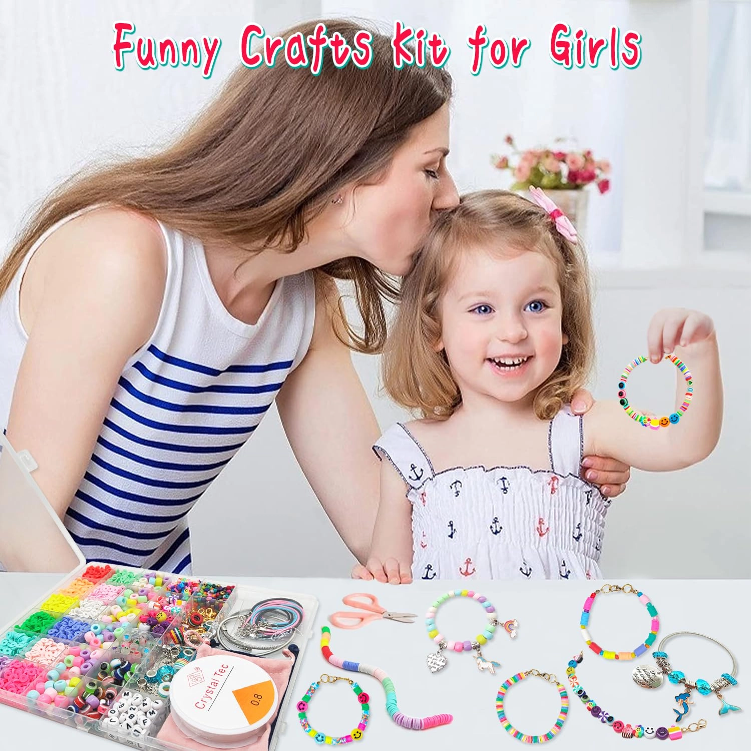 Bracelet Making Kit - 3400pcs Unicorn/Mermaid