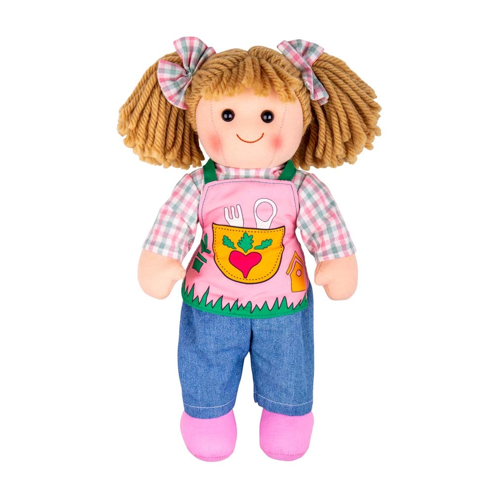 Bigjigs Toys Elsie Rag Doll - Medium 28cm Ages 1+