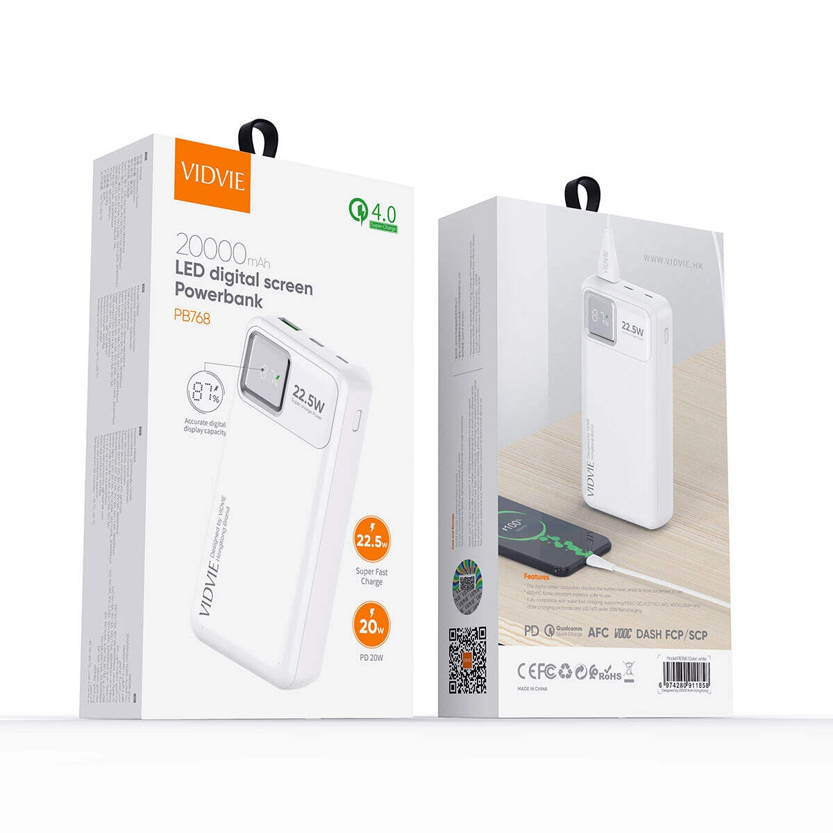 PB768 - 20,000mAh Fast Charging Dual USB