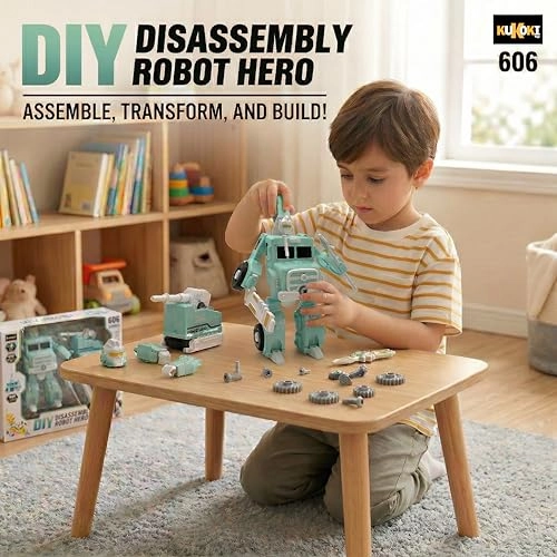 606 Diy Disassembly Robot Hero - 2-in-1 Teal