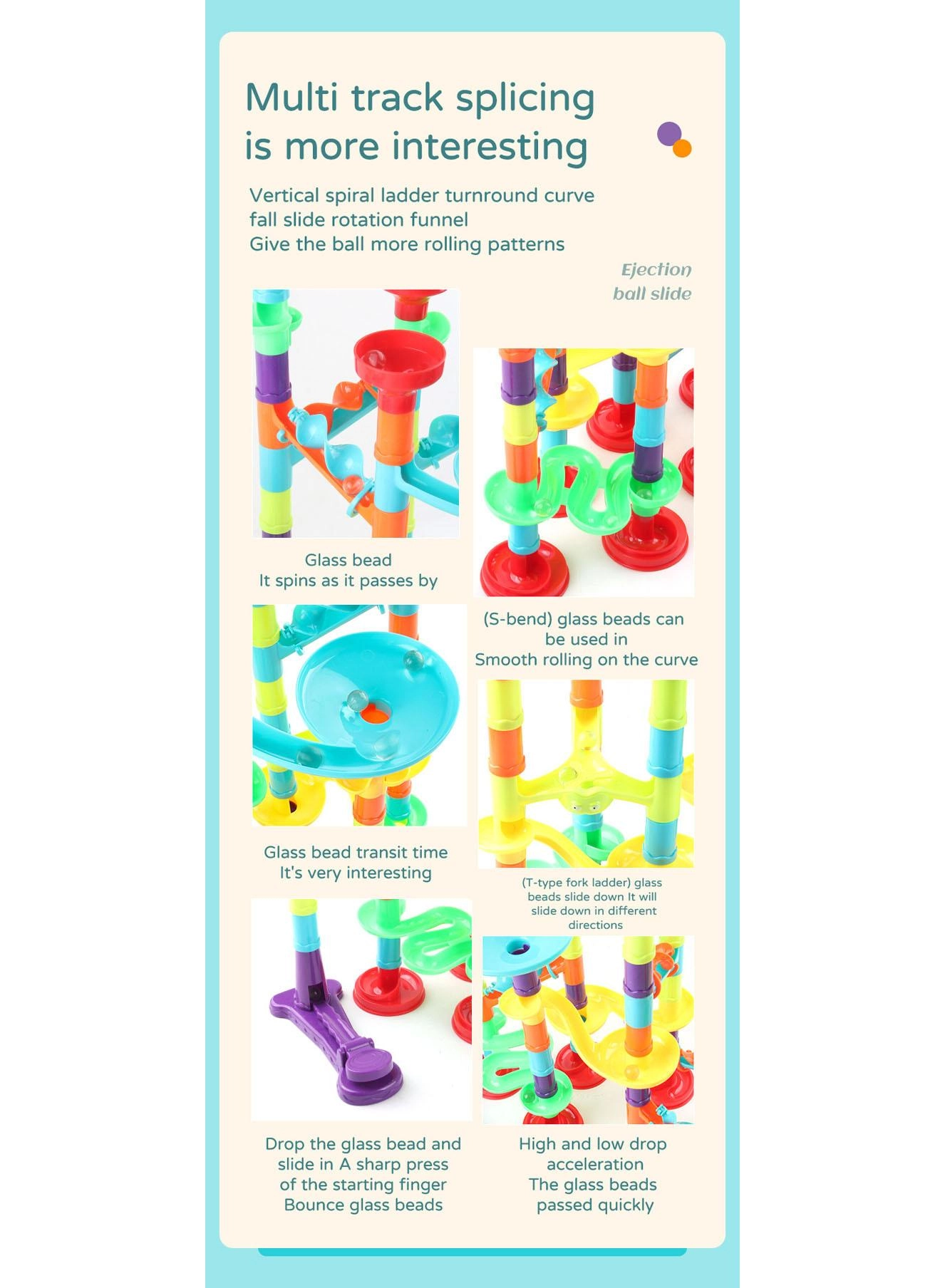 Marble Run Set - Construction 113 pcs