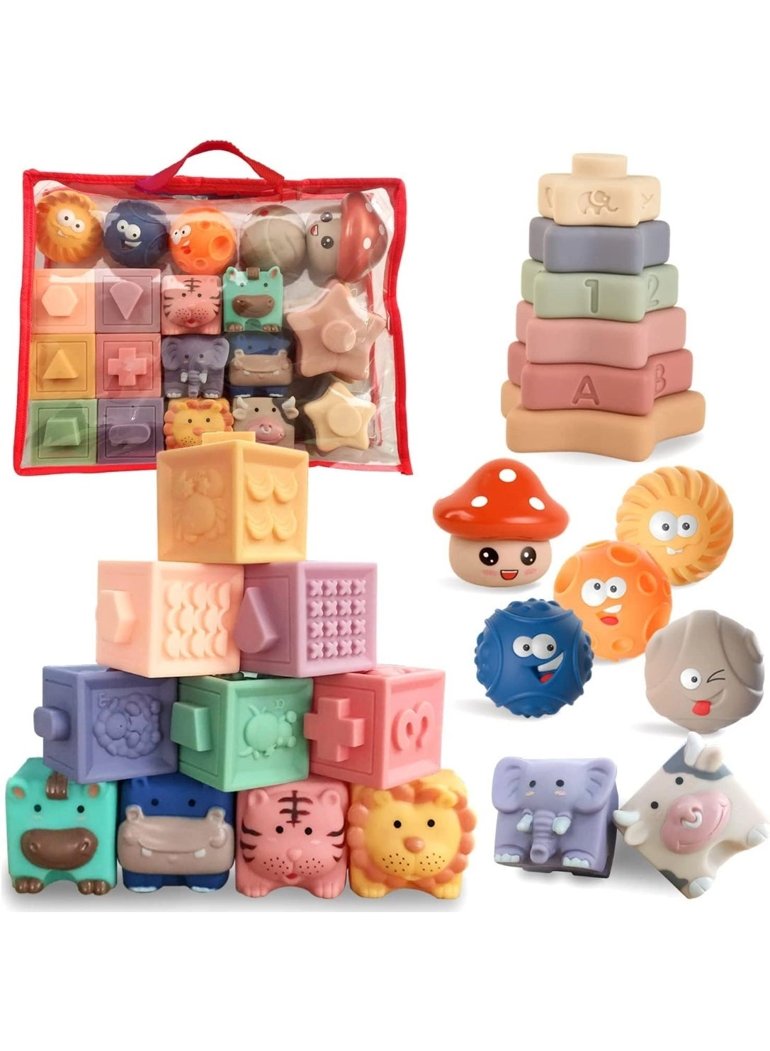 JOGAMS Montessori Toys - 0-12 Months 23 pieces