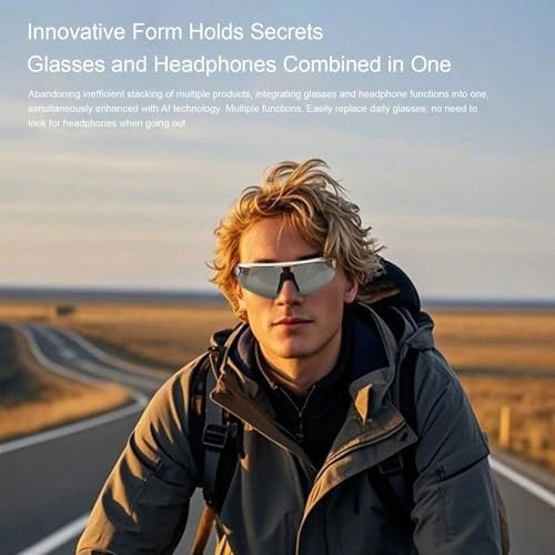 Smart Cycling Glasses - Bluetooth Built-in Mic Speaker Windproof