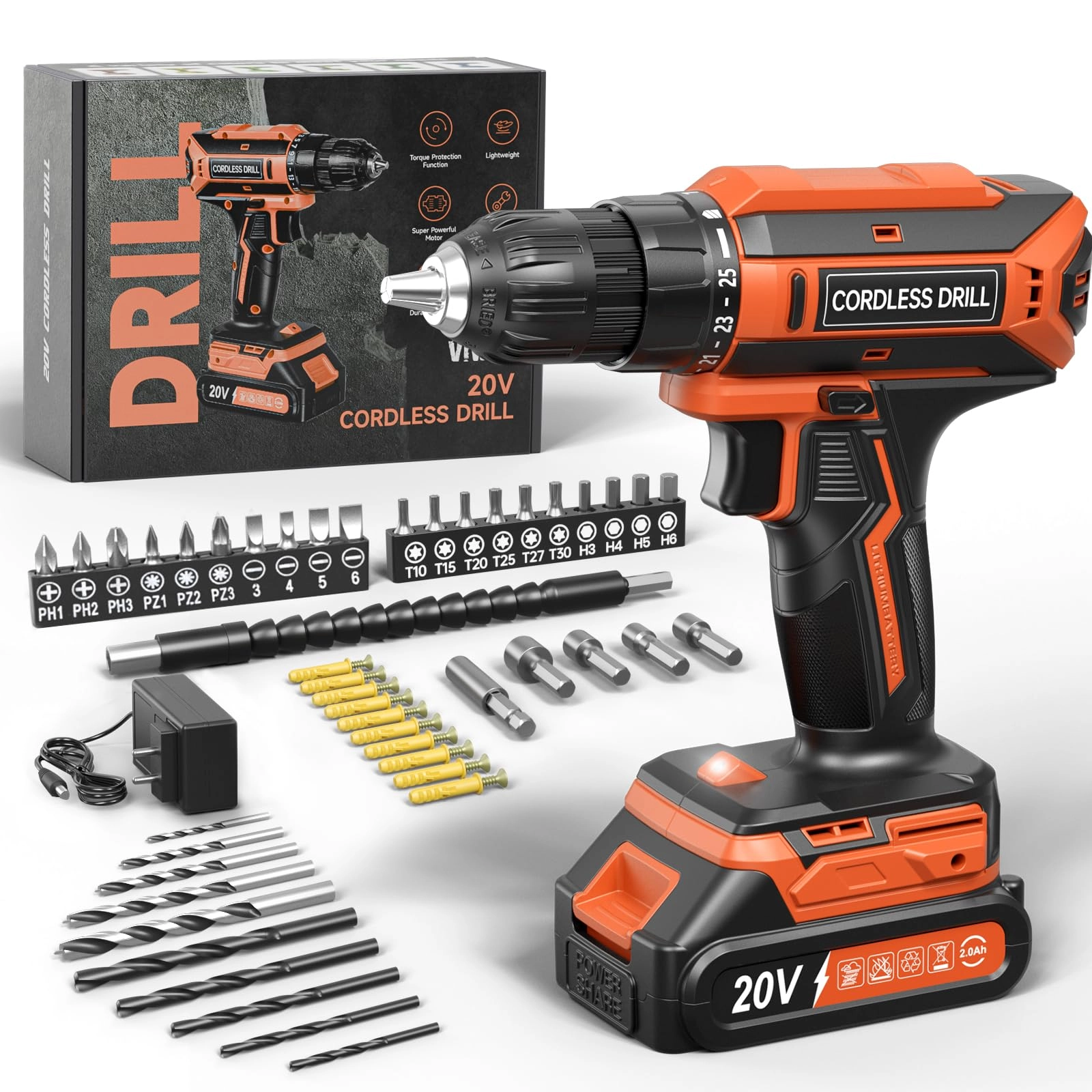 Cordless Drill Driver - 2000mAh