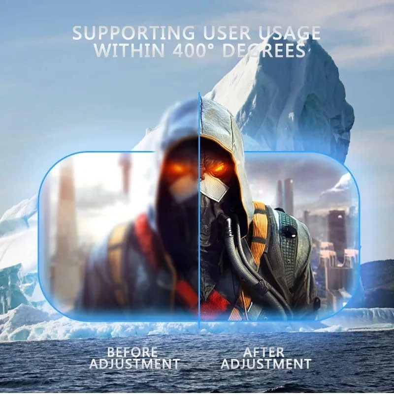 Virtual Reality Headset - Black 4.7-6.53"