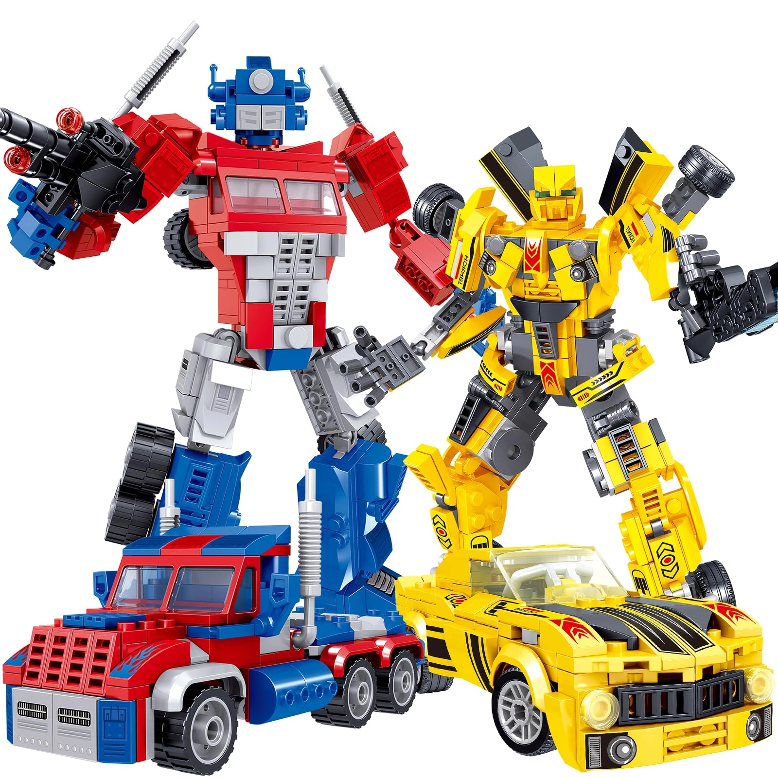 HIGH GODO Transforming Building Set (13036) - 2in1 Robot Truck STEM