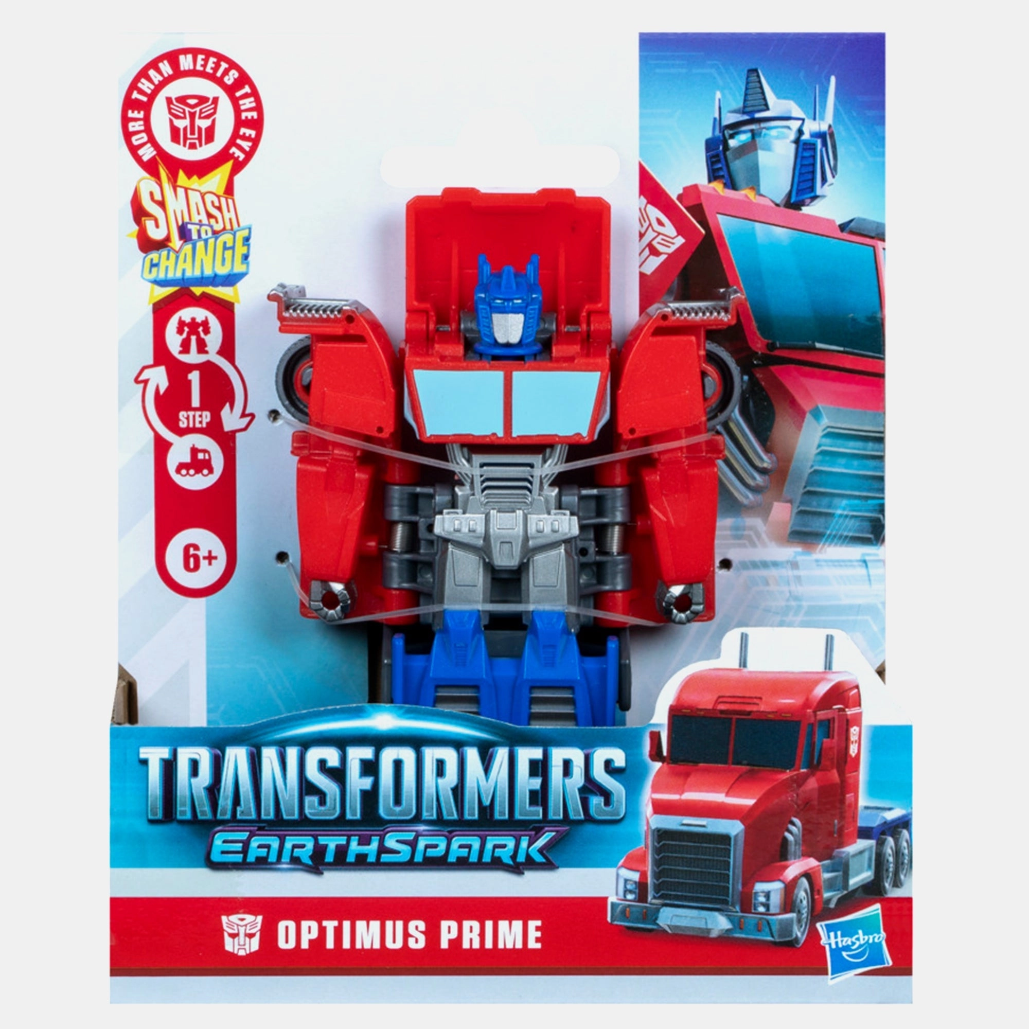TRANSFORMERS Earthspark 1-Step Smash Changers Optimus Prime