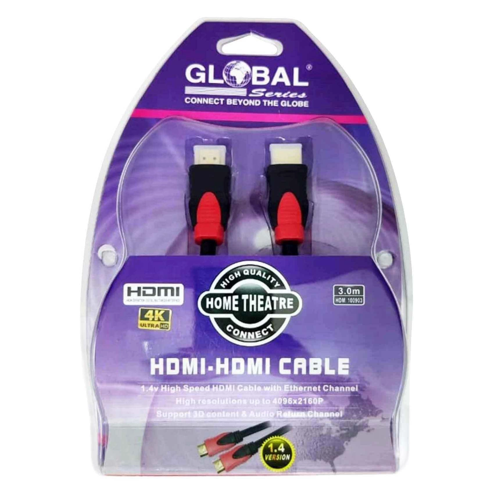Global 4K HDMI Cable - 3m with Ethernet