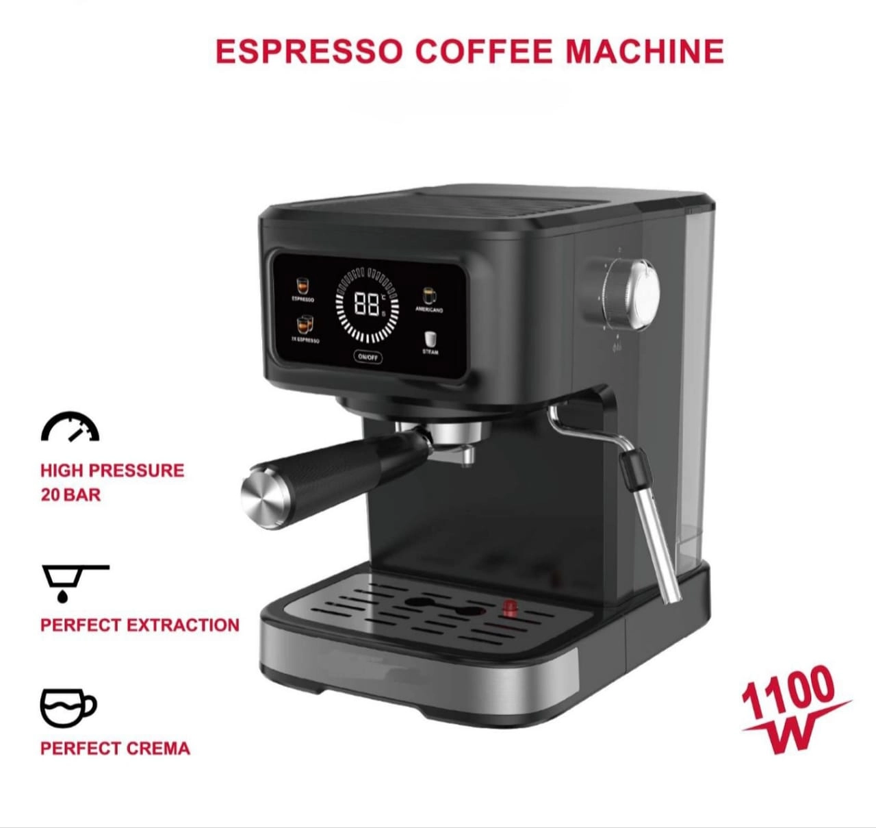 Professional - 20 Bar Digital Touch Control