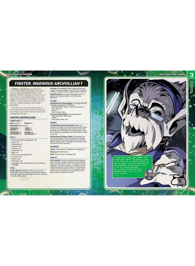 Power Rangers RPG Finster’s Monster-Matic Cookbook Sourcebook