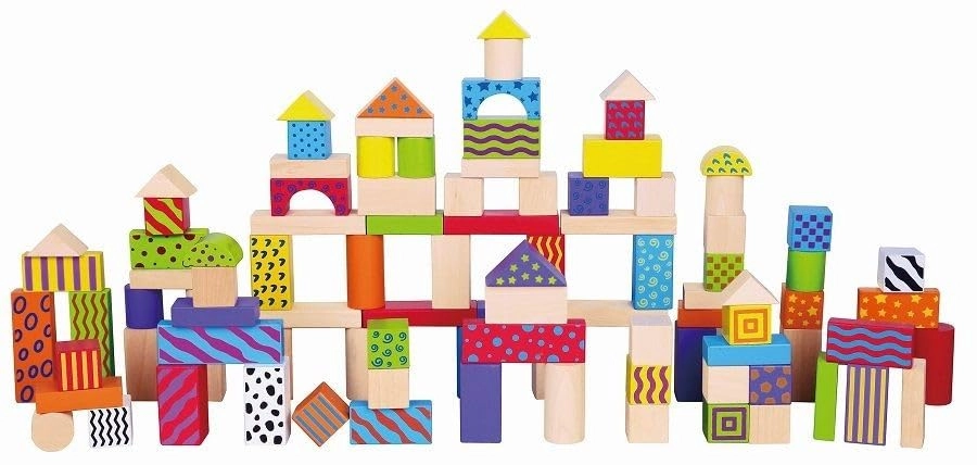 Wooden Blocks - 100pcs