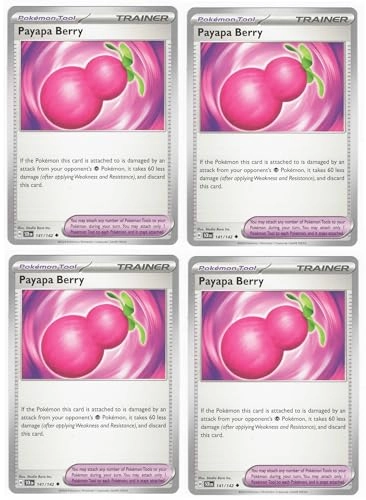 Payapa Berry 141/142 - Stellar Crown Trainer Card Set 4pcs