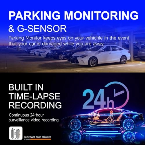 4K Lens Vehicle Security Camera + 64G Memory Card
