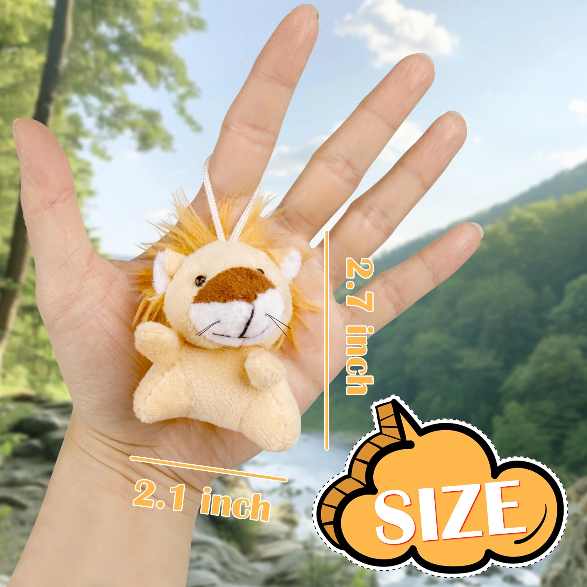 Mini Stuffed Animals - 12 Packs 2-3 inches Multicolor