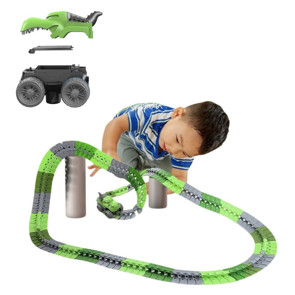 Orbital Dino Track Vehicle Playset - 138 pcs