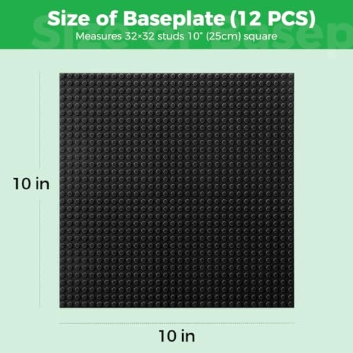 Classic Baseplates - 32x32 studs 12pcs