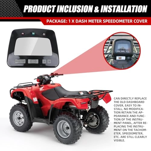 Dash Upper Speedometer Meter Cover - Honda Rancher TRX350 00-06