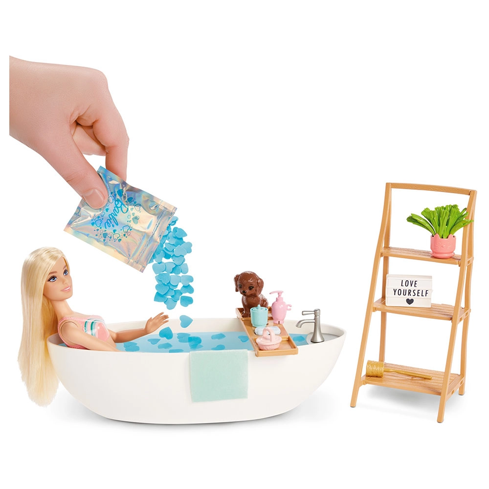 Barbie Soap Confetti Bath Playset - Confetti Soap and Puppy