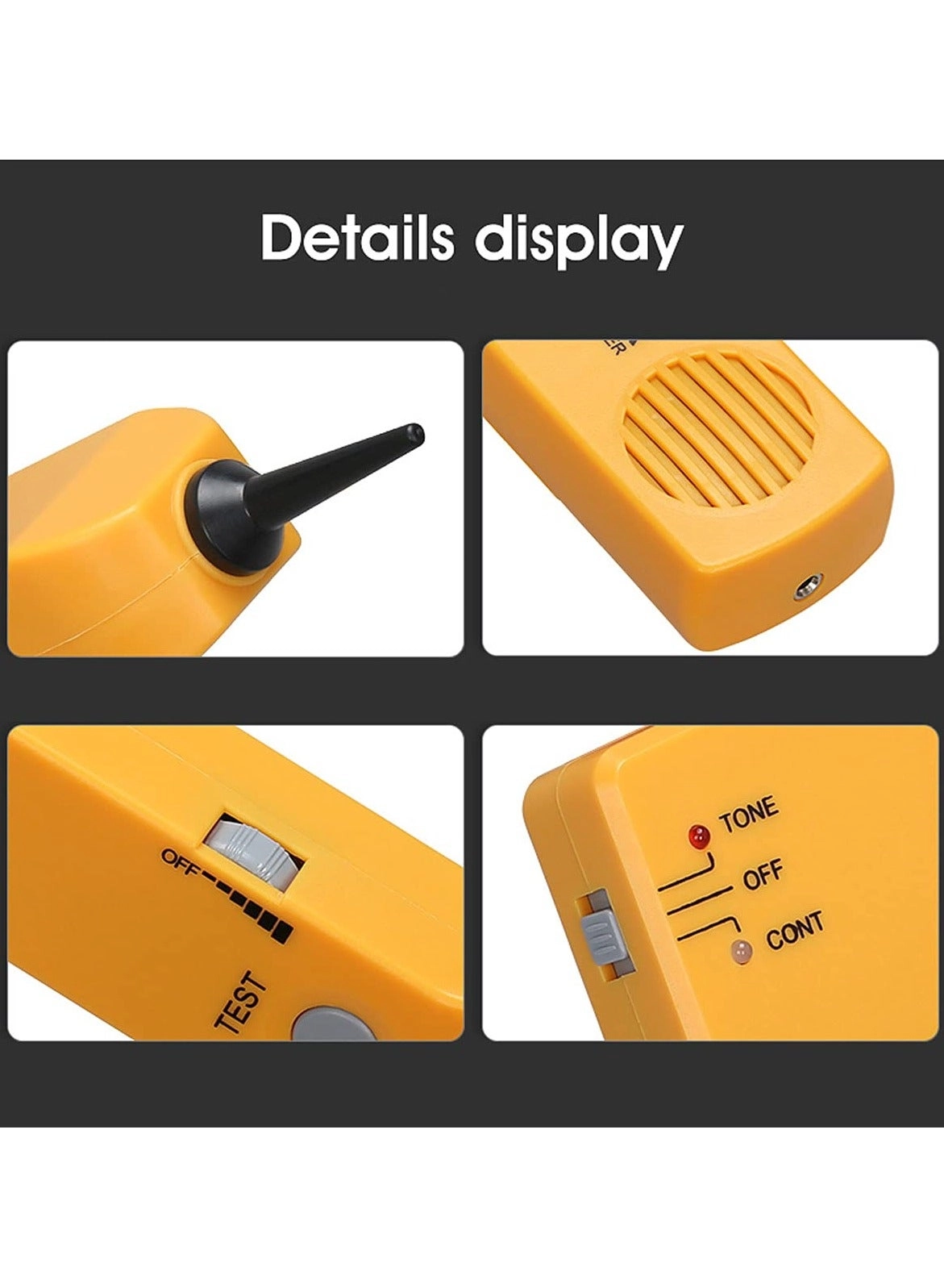 Electrical Wire Tracer Circuit Tester - Clips & RJ11 Plug