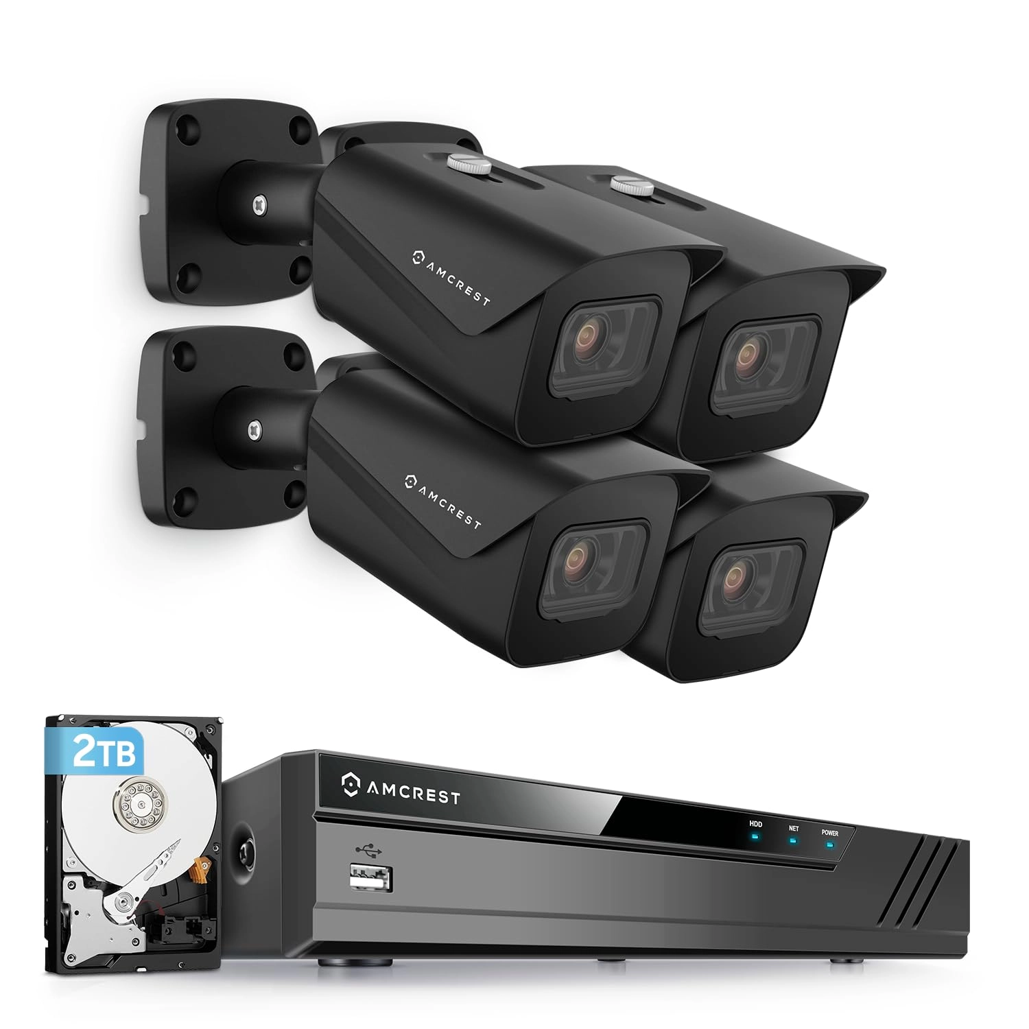 Amcrest NV4108E-IP8M-2496EW4-2TB - 8 channels