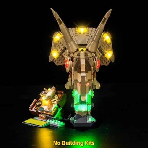 LED Light Set for LEGO Dinosaur Fossils Triceratops Skull 76969 - Copper