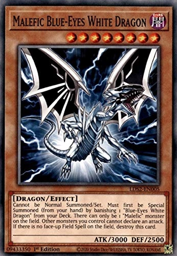 Crystalcommerce Malefic Blue-Eyes White Dragon - LDS2-EN005 - 1st Edition