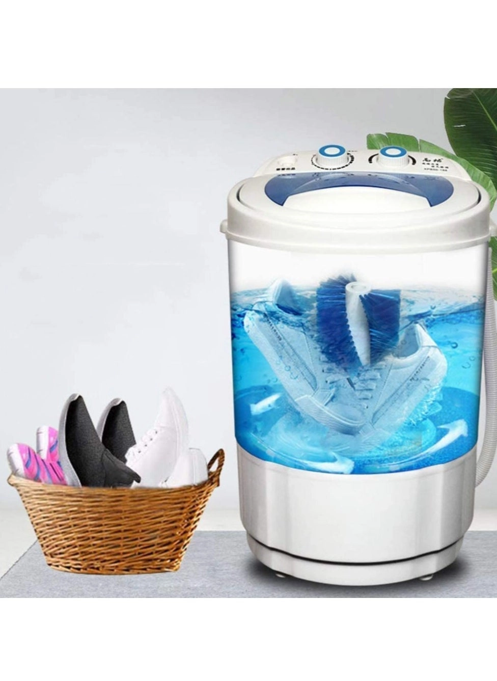 Portable Shoe Washing Machine - Semi-Automatic Portable Mini Two Modes (Shoes & Clothes)