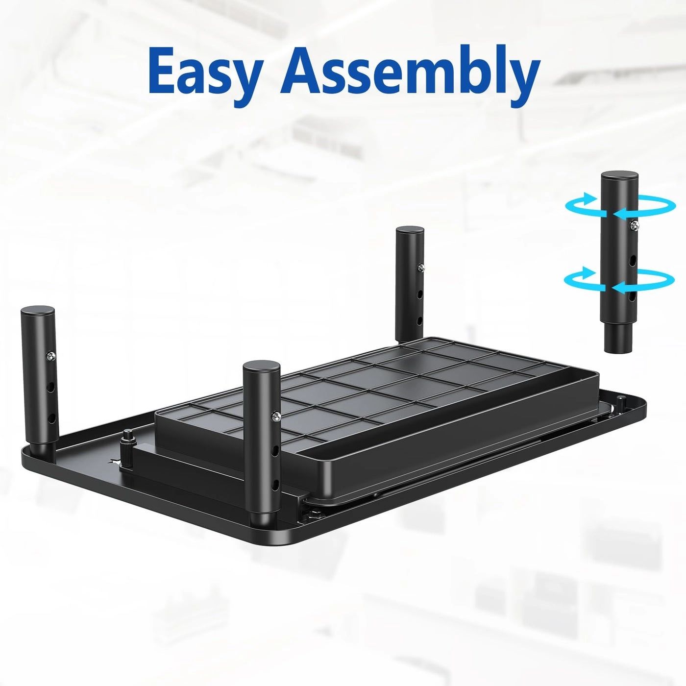 Monitor Stand Riser - Metal Drawer 3 Height Adjustable Phone Holder Pack