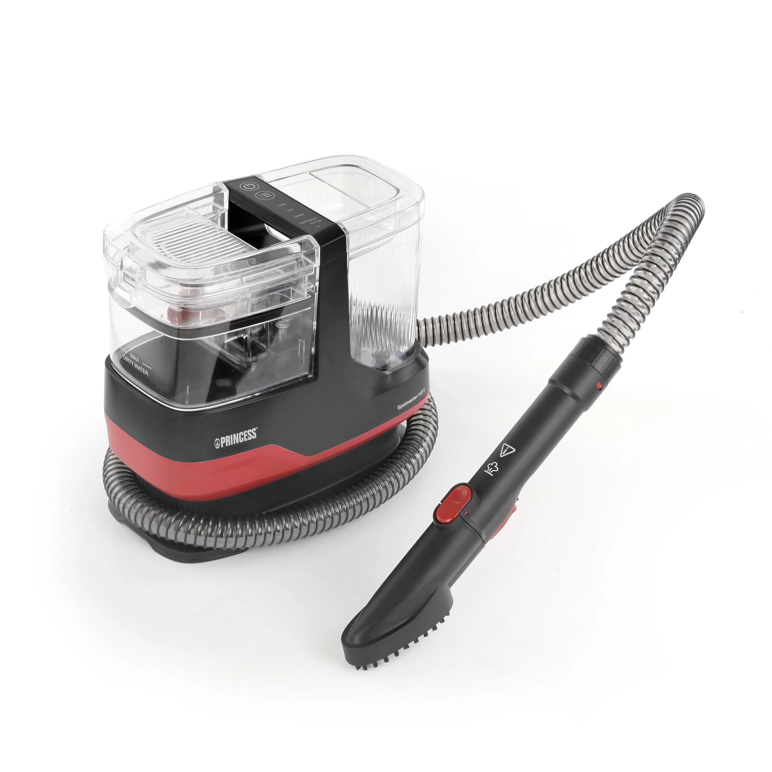 Princess Spot Master Hot - 1800W 4 Cleaning Modes 13 Accessories