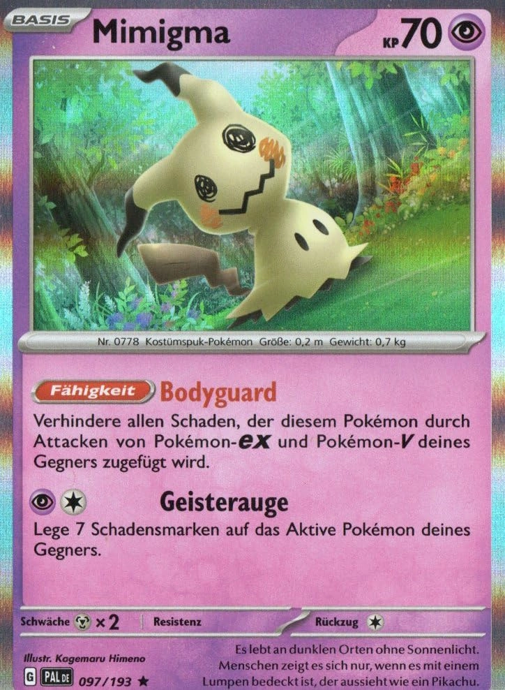 MZTCG Mimigma PAL 097 - Developments In Paldea - German