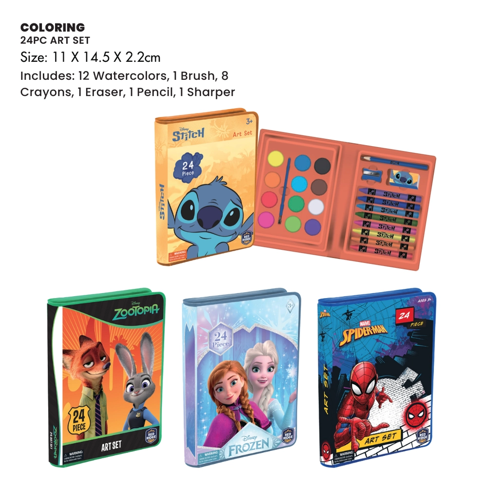 Lilo & Stitch Art Set - 3+ years 24 pcs