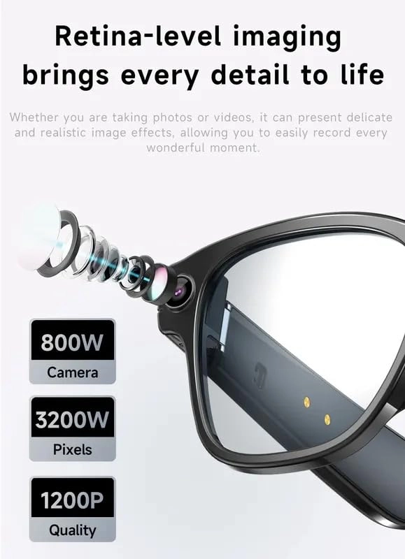 L801 - Smart Glasses Bluetooth Real-time Translation Voice Assistant