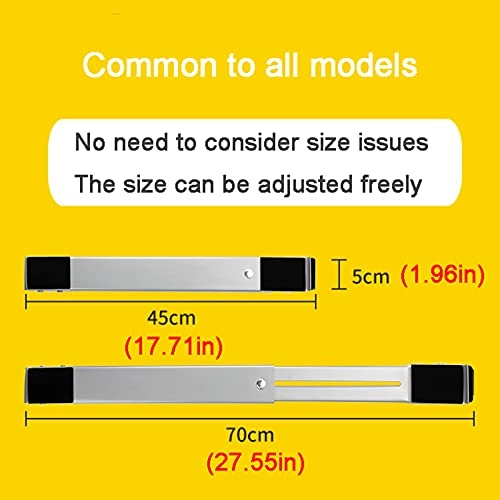 Washing Machine Base - Silver Adjustable 45-70cm