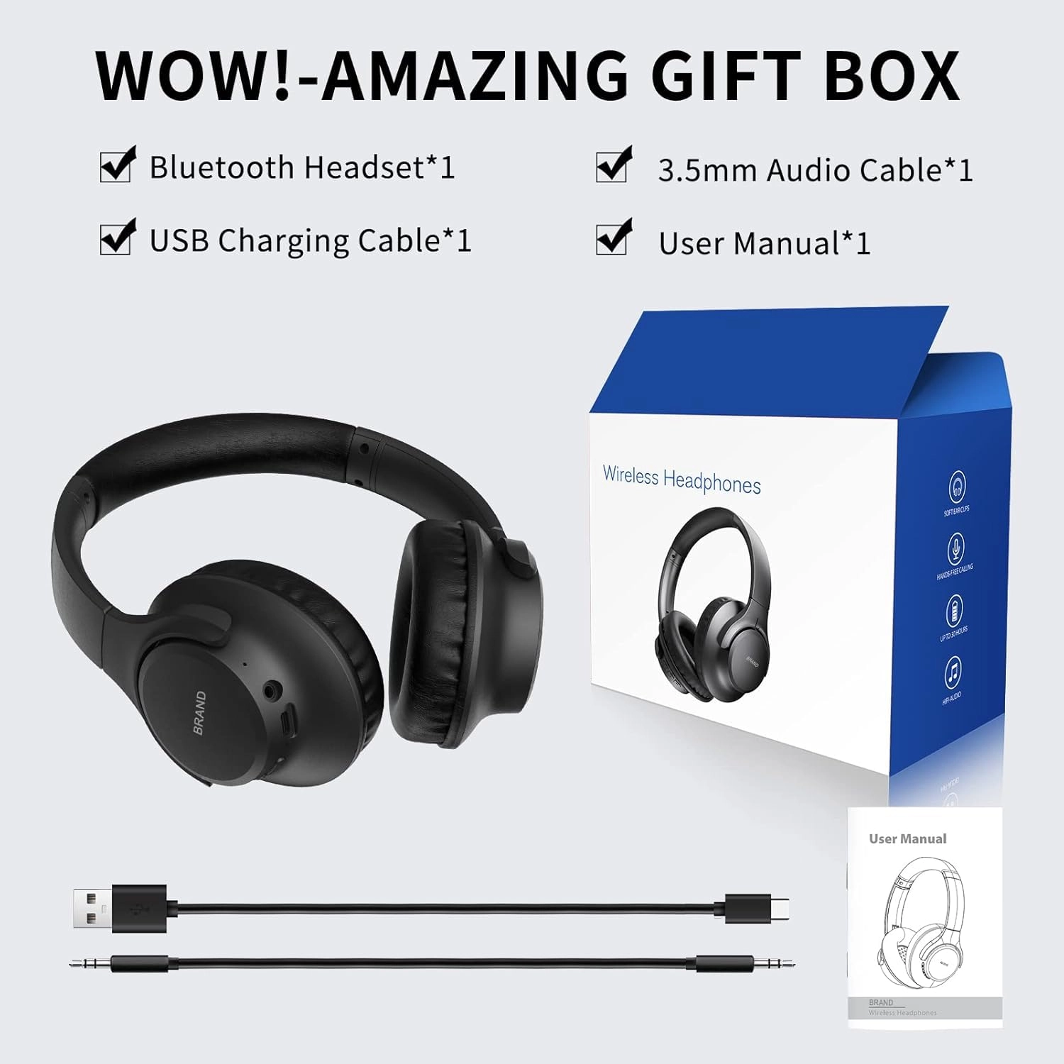 Bluetooth Headphones Wireless Headphone
