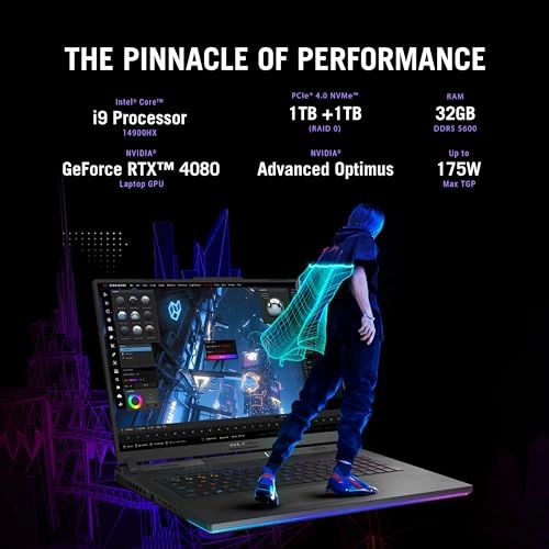 ROG Strix SCAR 18 G834JZR-I9642G - 18'' Core i9-14900HX 64GB DDR5 1TB+1TB SSD