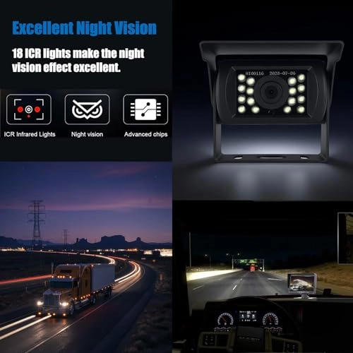 Backup Camera Monitor Kit - Night Vision hardwire 1920*1080