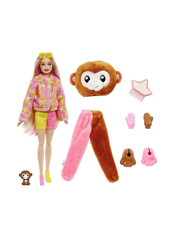 Barbie Cutie Reveal Jungle Friends Series - Monkey - 10 surprises Color-change