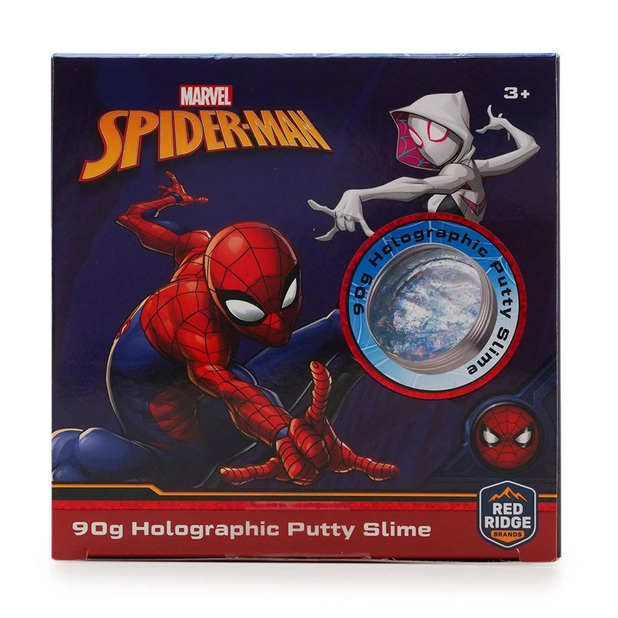 SLIME SQUAD Spider Man Holographic Putty Slime - 3 years+