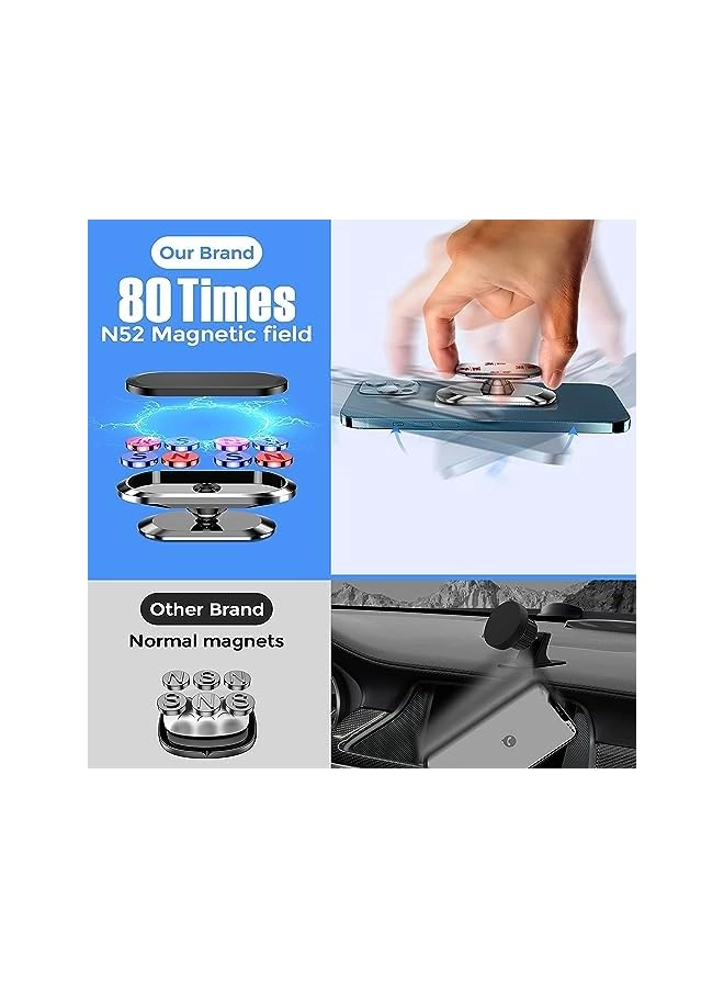 Magnetic Phone Holder - Alloy Folding 360° Rotation