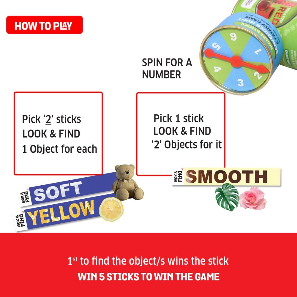 Smart Sticks Scavenger Hunt - 8–14 60 pieces