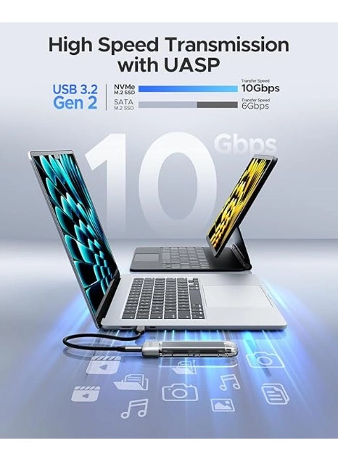 M2 NVMe SATA SSD Case