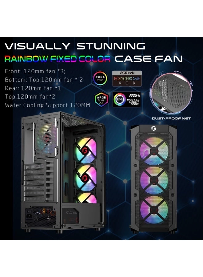 TRIDENT III-M - Tempered Glass Mid Tower