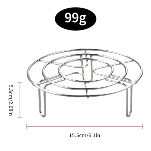 Round Air Fryer Rack - stainless_steel