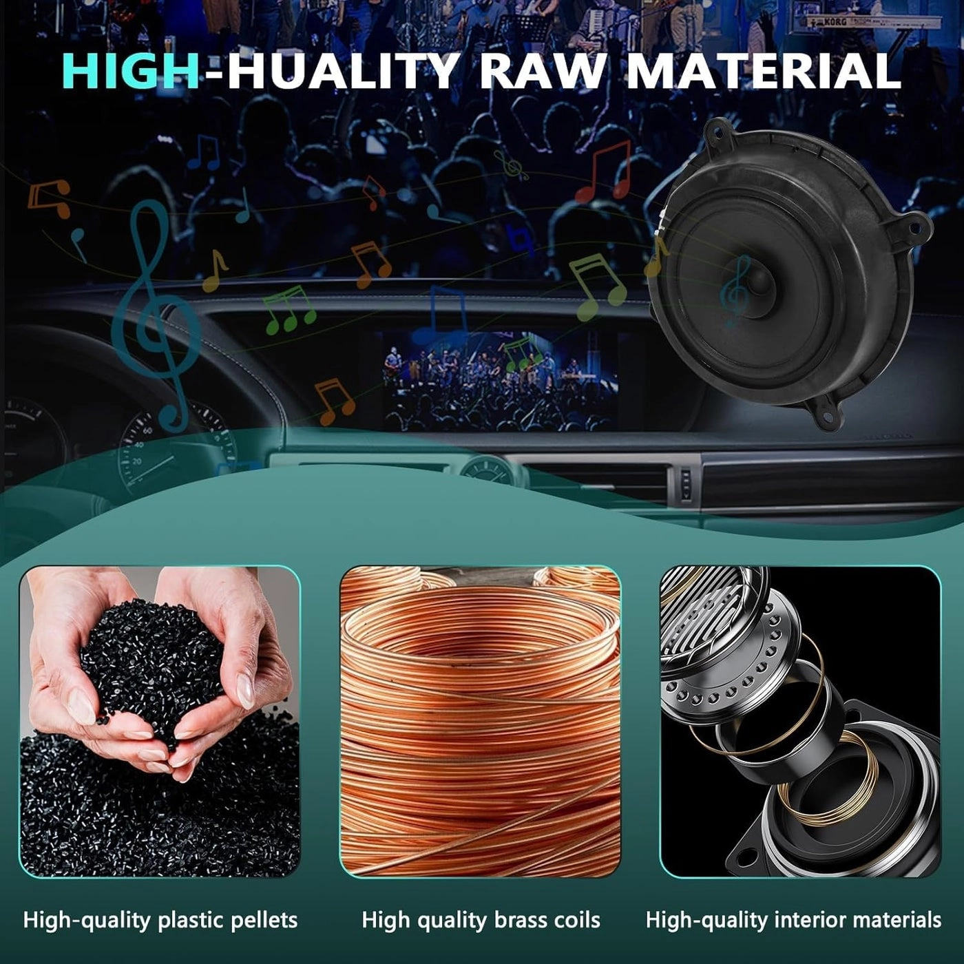 Front Door Speaker - Fit Mazda 3 2014-2018 Mazda 6 CX-5 2013-2016