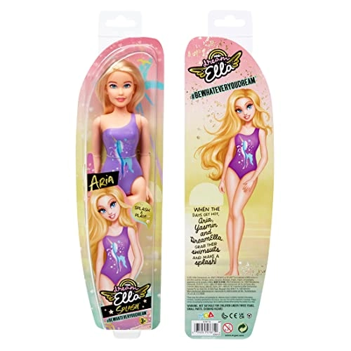 Aria Fashion Doll - 11.5" Blonde Hair Purple Swimsuit Ages 3+