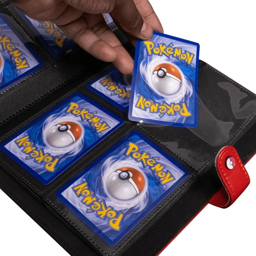 Pokemon Premium 4-Pocket Snap Binder - Red 160 cards
