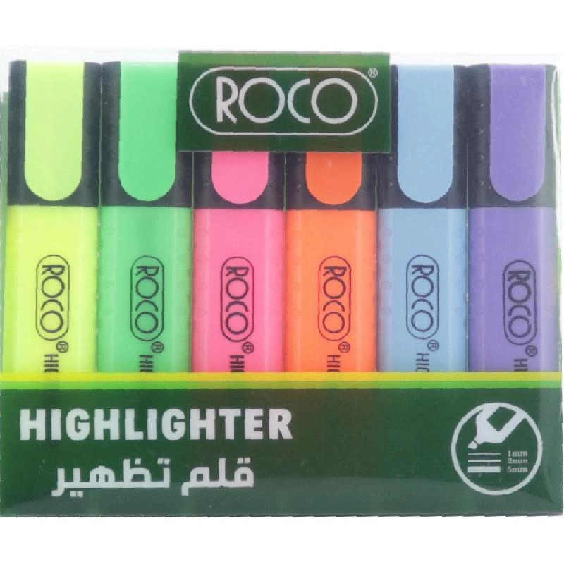 Roco Highlighter - Green Chisel Tip